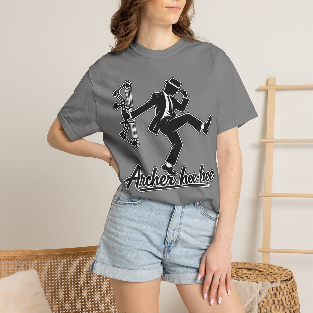 Archer Hee-Hee Graphic T-Shirt — Retro Archer Dance Design