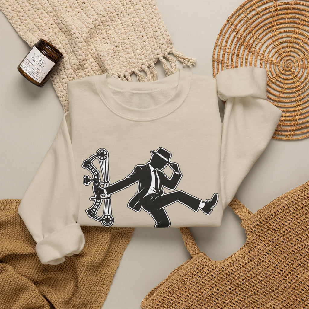 Crewneck Sweatshirt — 'Anchor hee hee' Vintage Sailor Dance Graphic