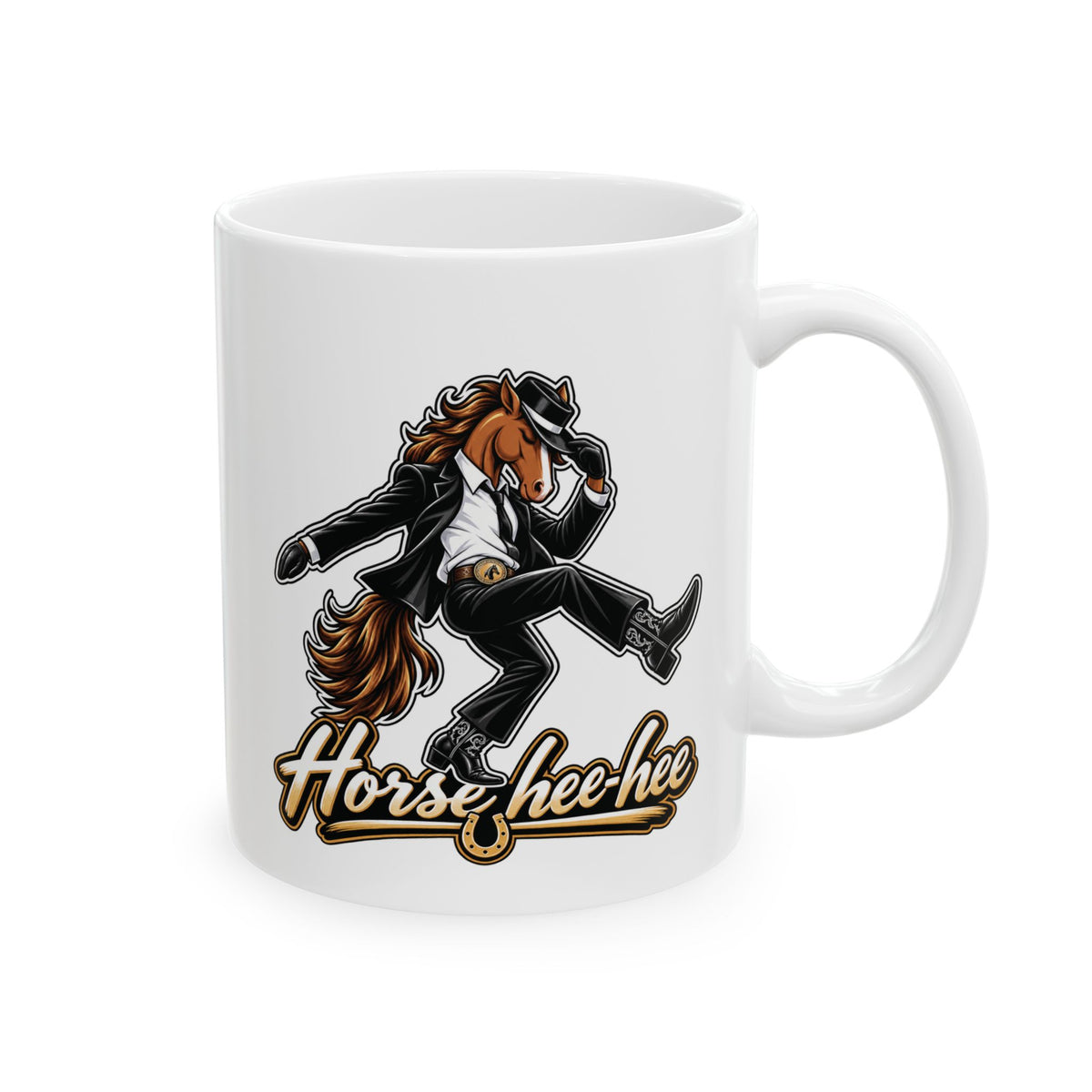 Coffee Mug — Cheerful Howl Dog Illustration Ceramic Mug (11oz, 15oz)