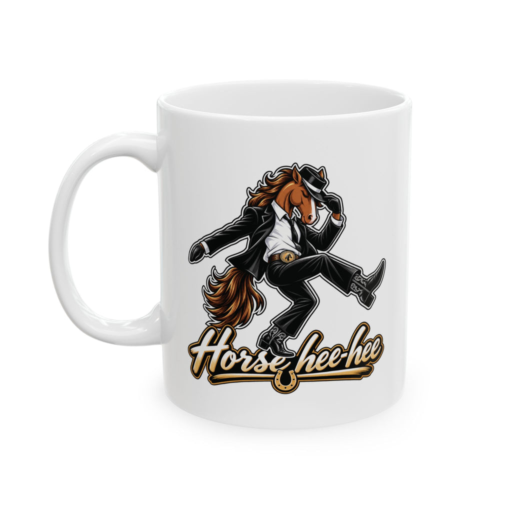 Coffee Mug — Cheerful Howl Dog Illustration Ceramic Mug (11oz, 15oz)