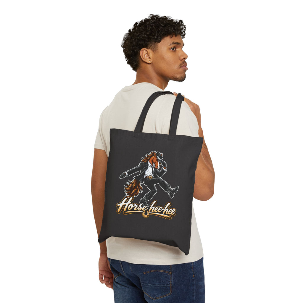 Horse Hee-Hee Dancing Cartoon Tote Bag
